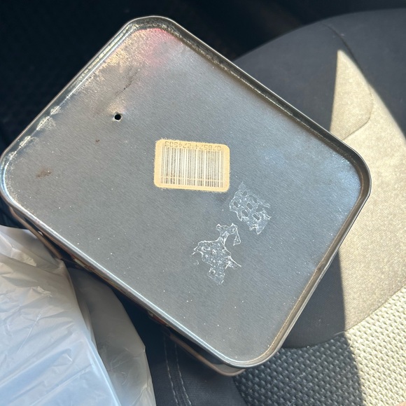 Vintage 1984 A Happy Eastertide Easter Bunny Cookie Tin Can rust crusty - Picture 6 of 8